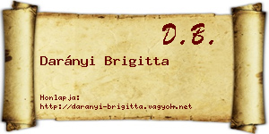 Darányi Brigitta névjegykártya