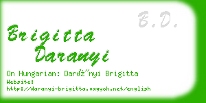 brigitta daranyi business card